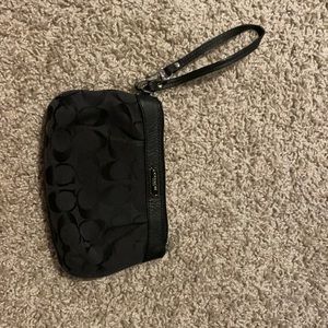 Black Coach wristlet